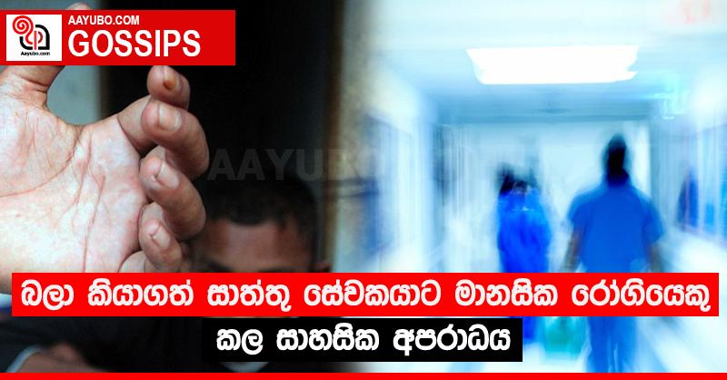 බලා කියාගත් සාත්තු සේවකයාට මානසික රෝගියෙකු කල සාහසික අපරාධය