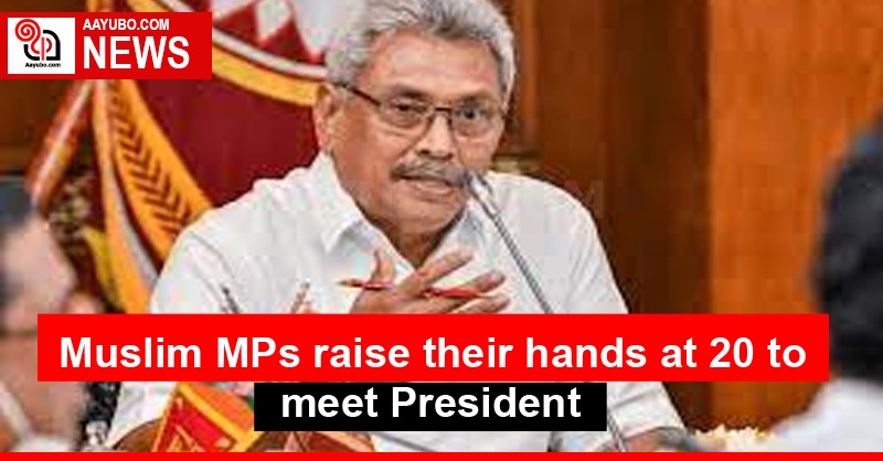 Muslim MPs raise their hands at 20 to meet President