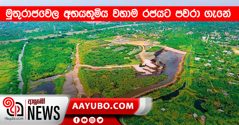 මුතුරාජවෙල අභයභූමිය වහාම රජයට පවරා ගැනේ