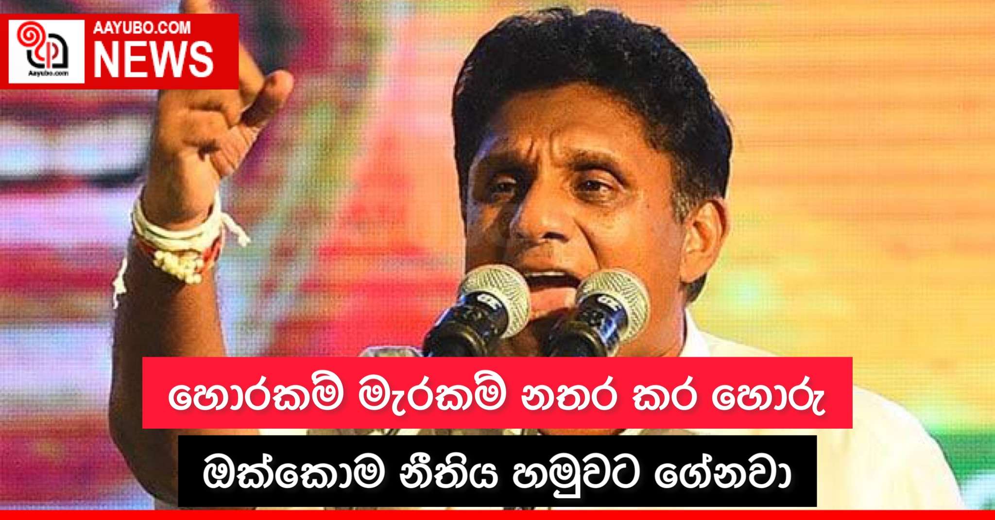 හොරකම් මැරකම් නතර කර හොරු ඔක්කොම නීතිය හමුවට ගේනවා