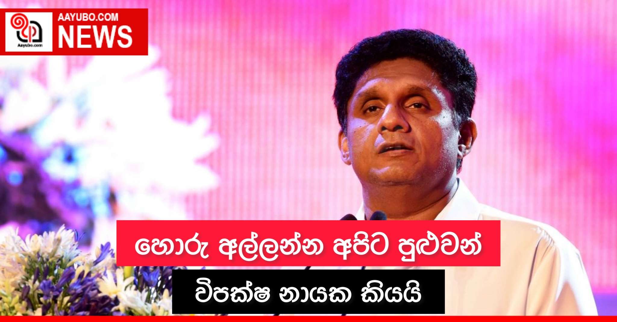 හොරු අල්ලන්න අපිට පුළුවන් - විපක්ෂ නායක