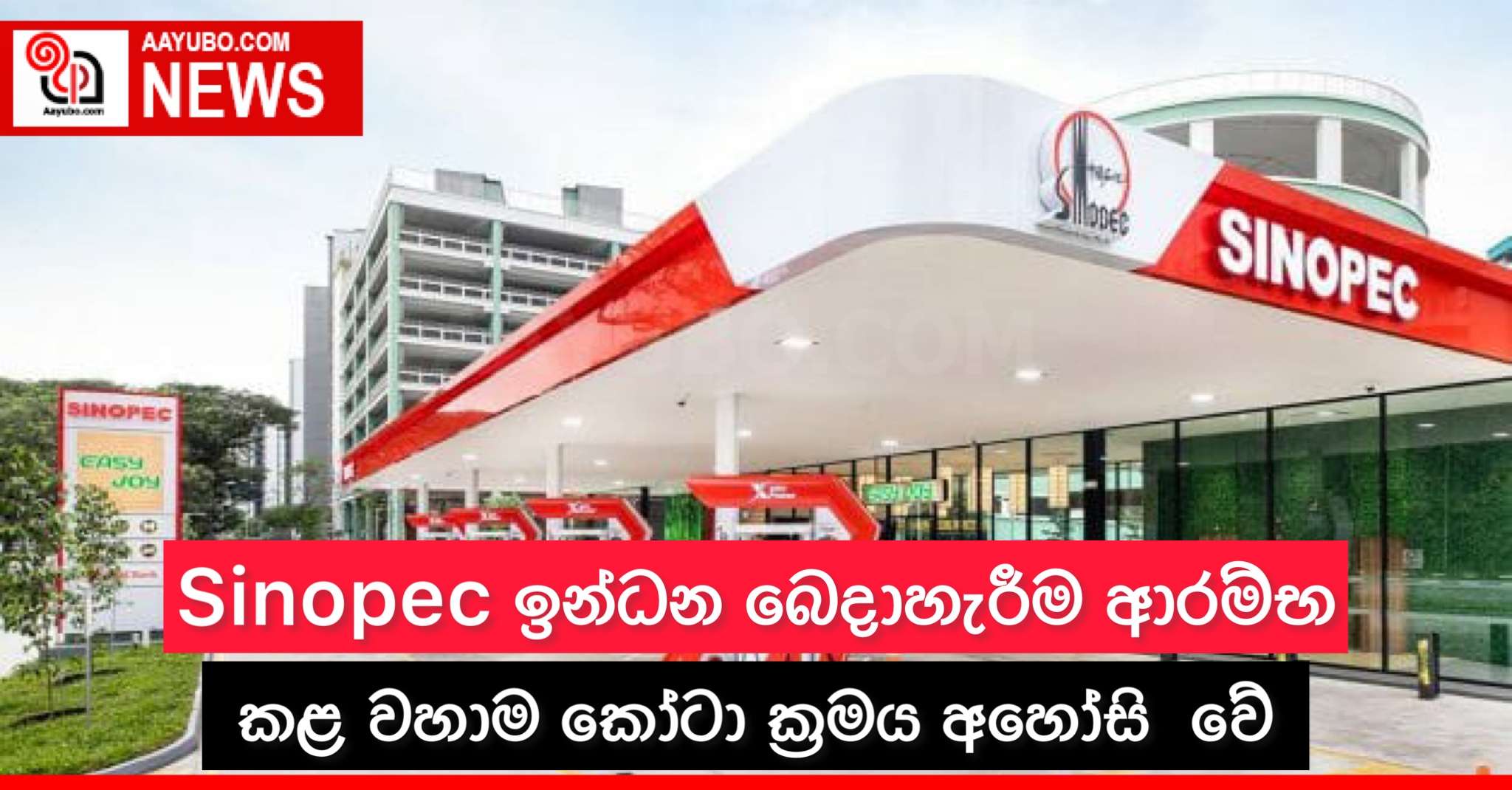 Sinopec සමාගම ඉන්ධන බෙදාහැරීම් ආරම්භ කළ වහාම කෝටා ක්‍රමය අහෝසි කළ හැකියි
