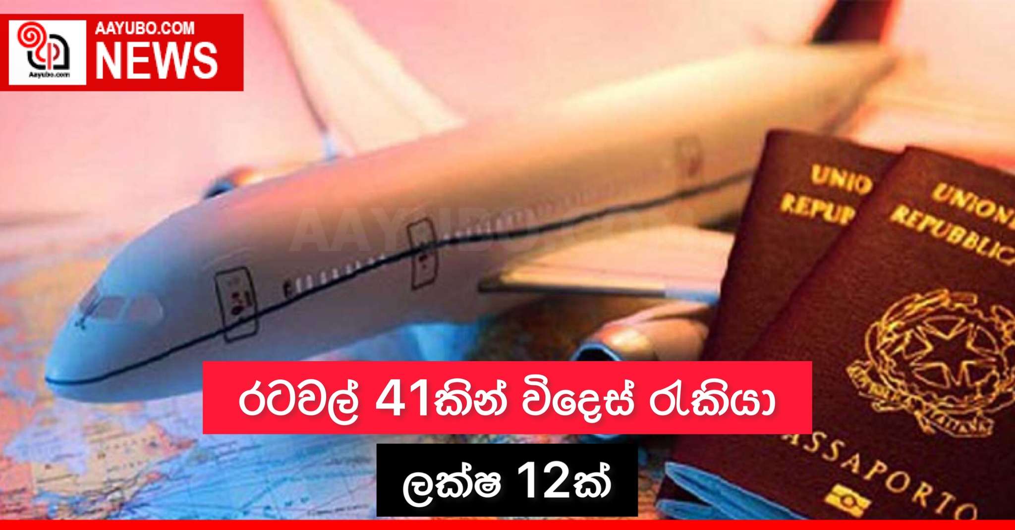 රටවල් 41කින් විදෙස් රැකියා ලක්ෂ 12ක්