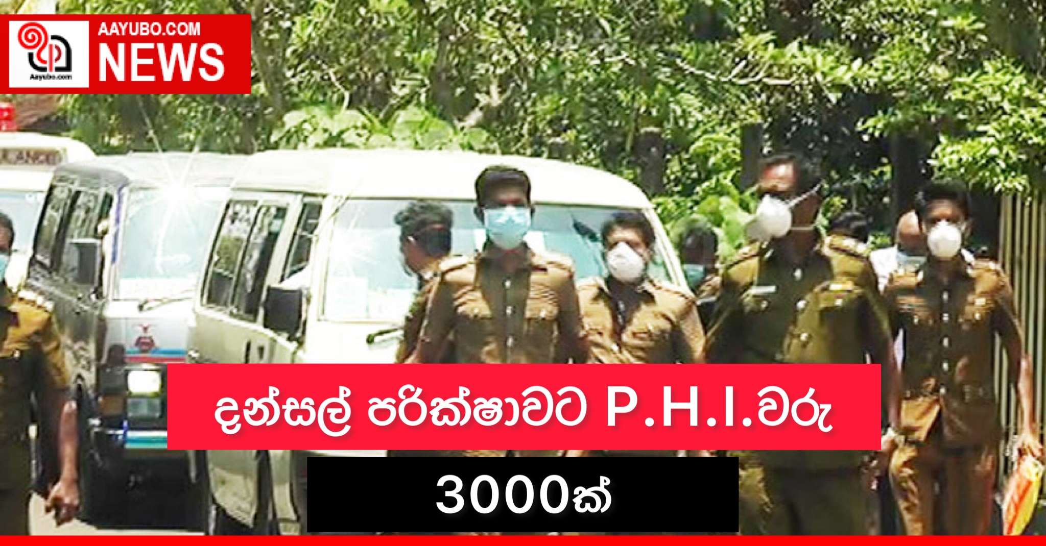 දන්සල් පරීක්ෂාවට P.H.I.වරු 3000ක්