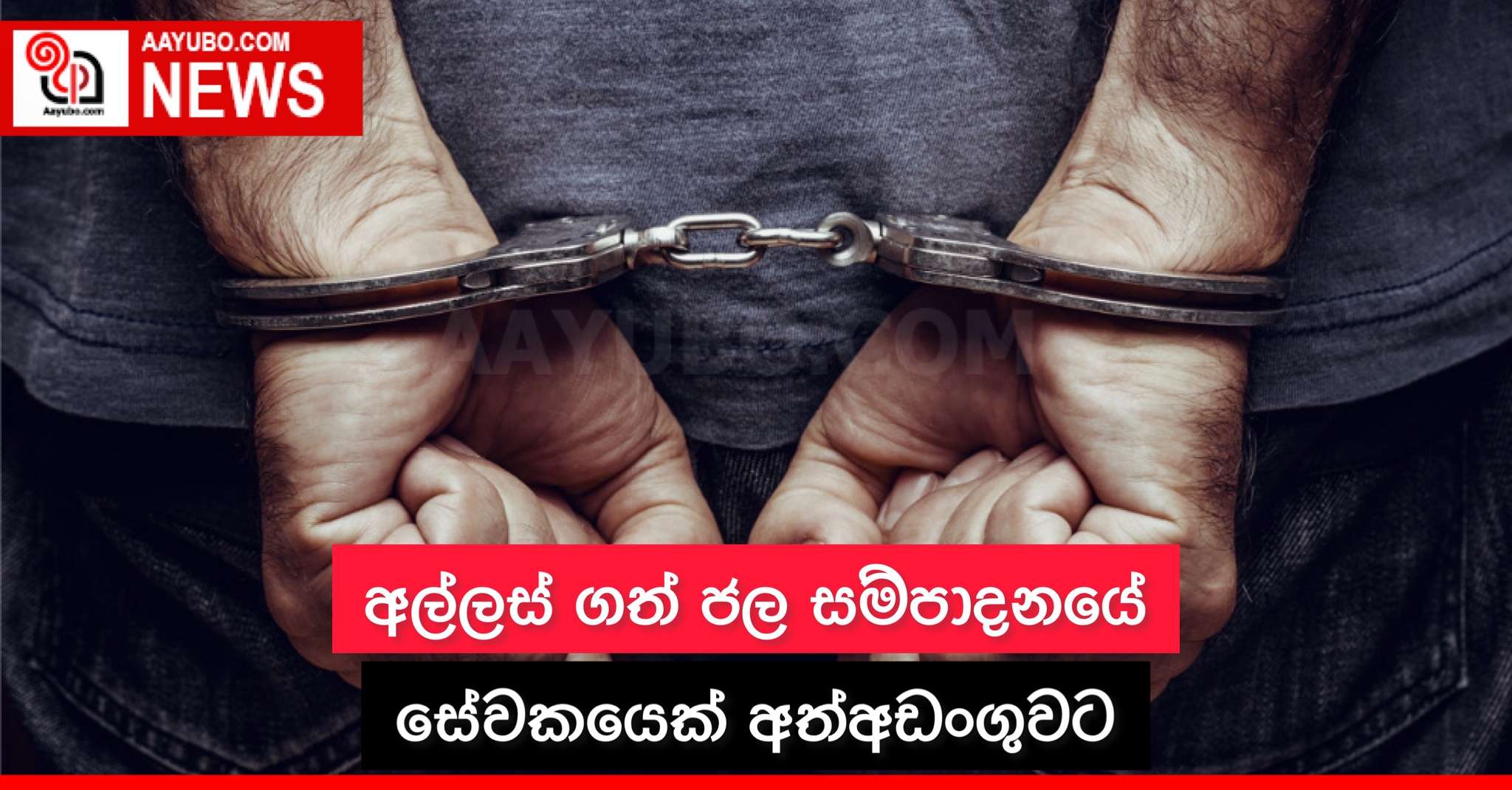 අල්ලස් ගත් ජල සම්පාදනයේ සේවකයෙක් අත්අඩංගුවට