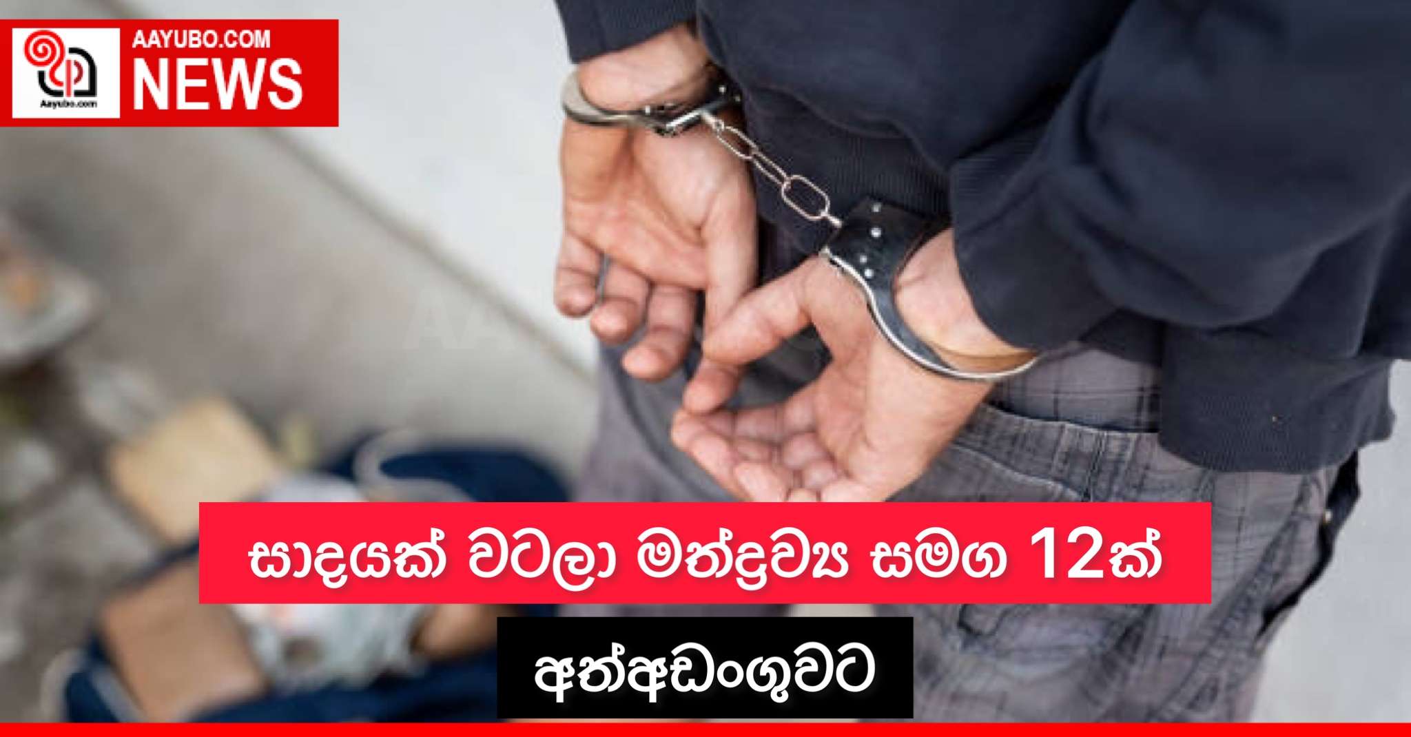සාදයක් වටලා මත්ද්‍රව්‍ය සමග 12ක් අත්අඩංගුවට