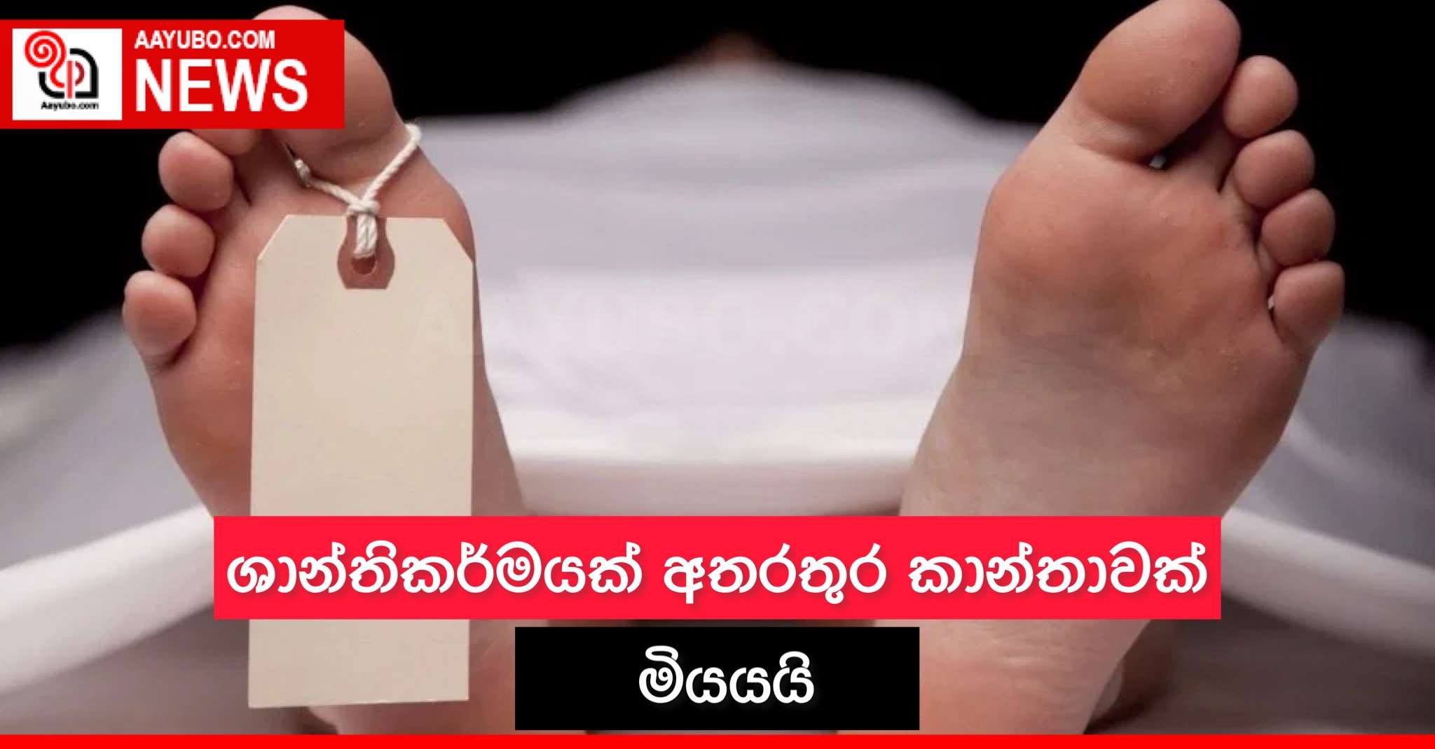 ශාන්තිකර්මයක් අතරතුර කාන්තාවක් මියයයි