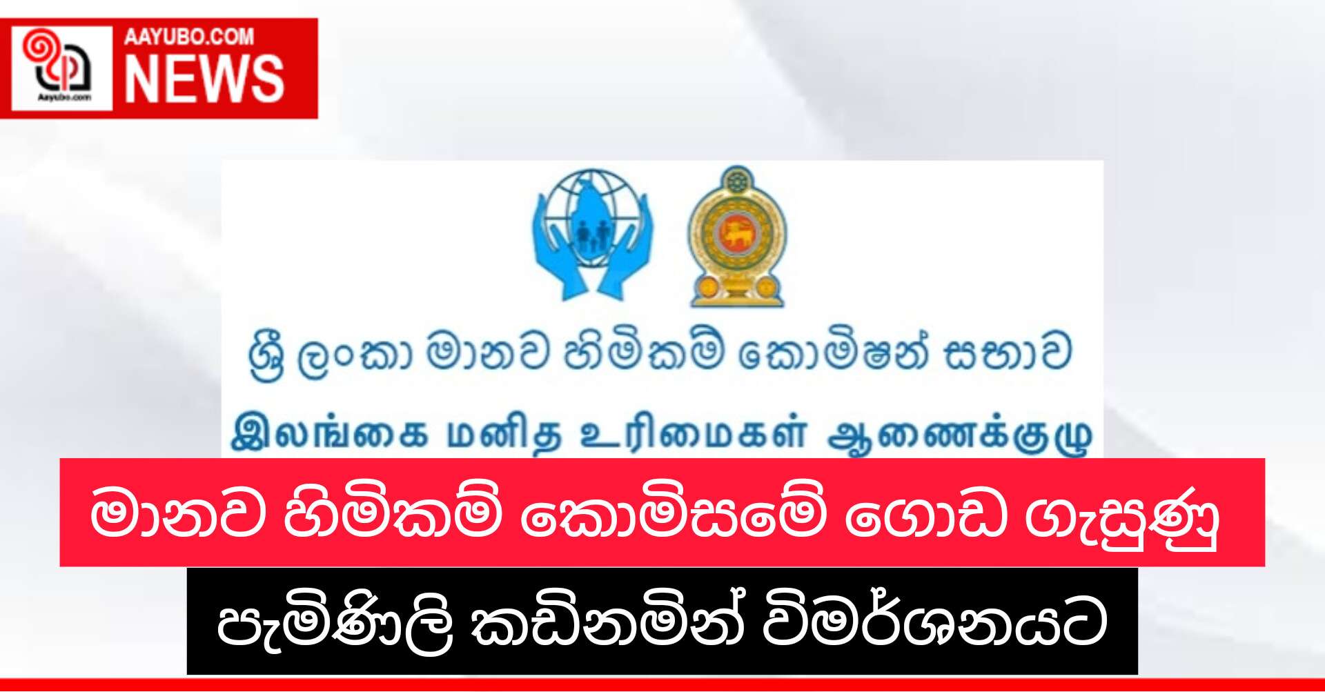 මානව හිමිකම් කොමිසමේ ගොඩ ගැසුණු පැමිණිලි කඩිනමින් විමර්ශනයට