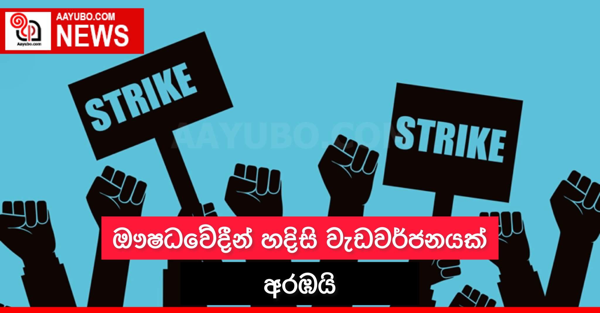 ඖෂධවේදීන් හදිසි වැඩවර්ජනයක් අරඹයි