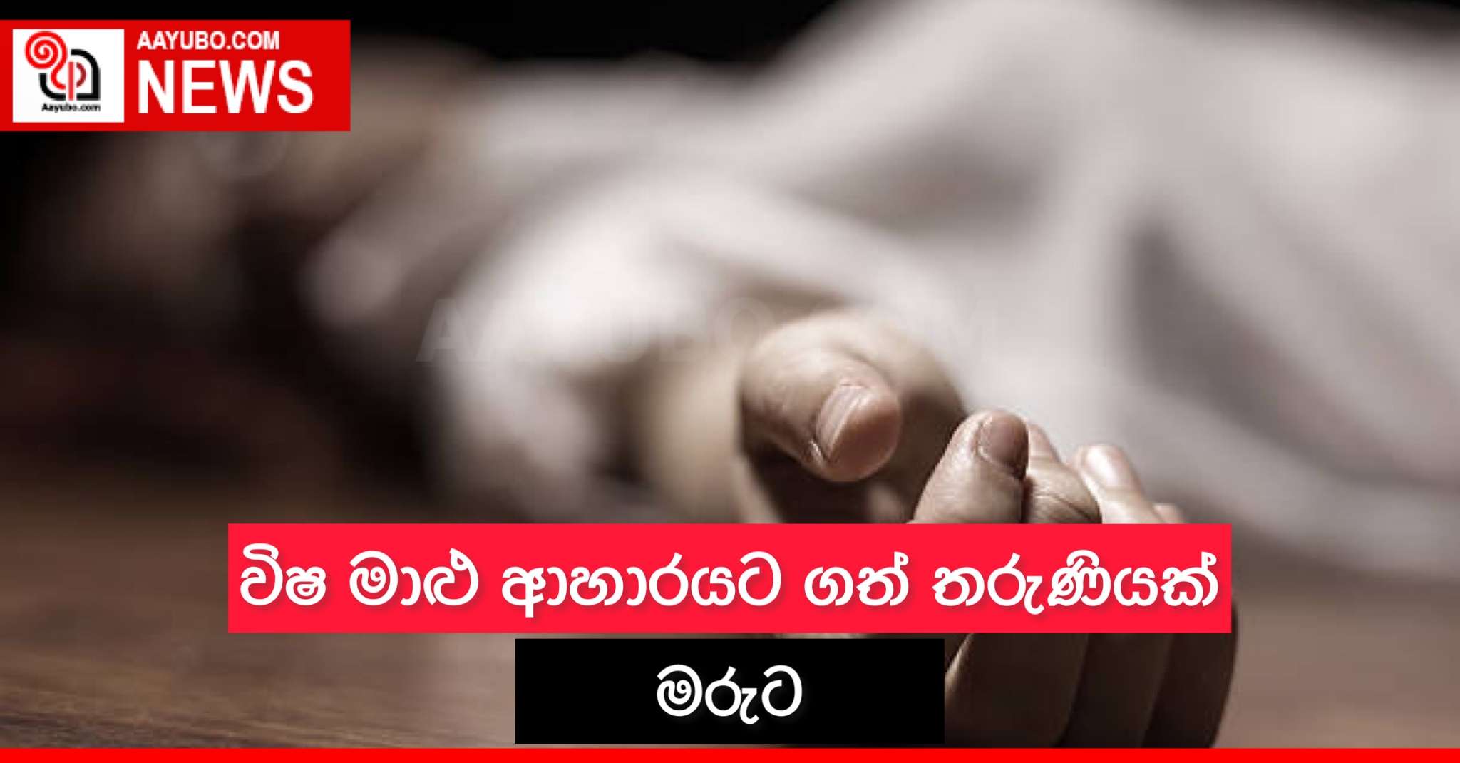 විෂ මාළු ආහාරයට ගත් තරුණියක් මරුට
