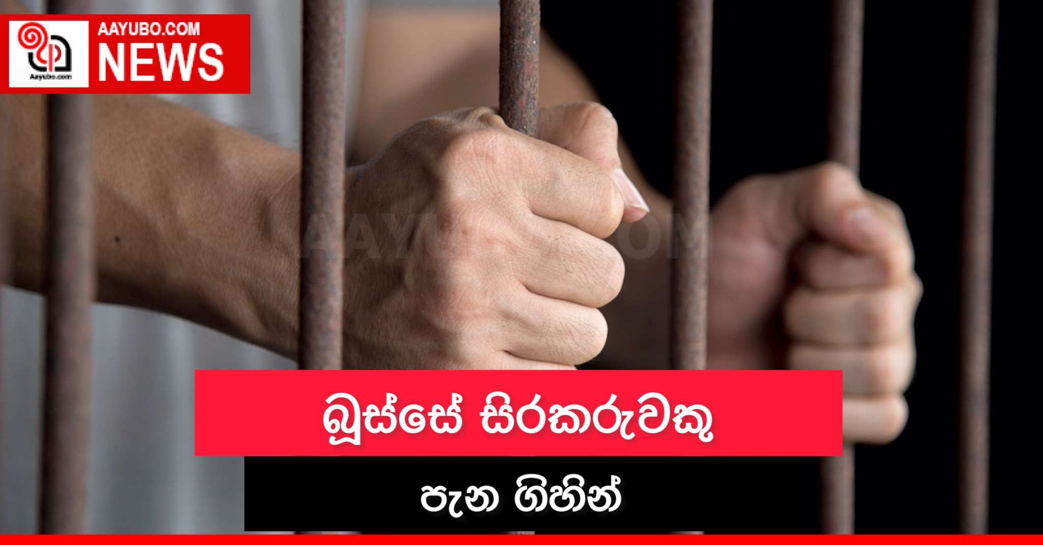 බූස්සේ සිරකරුවකු පැන ගිහින්