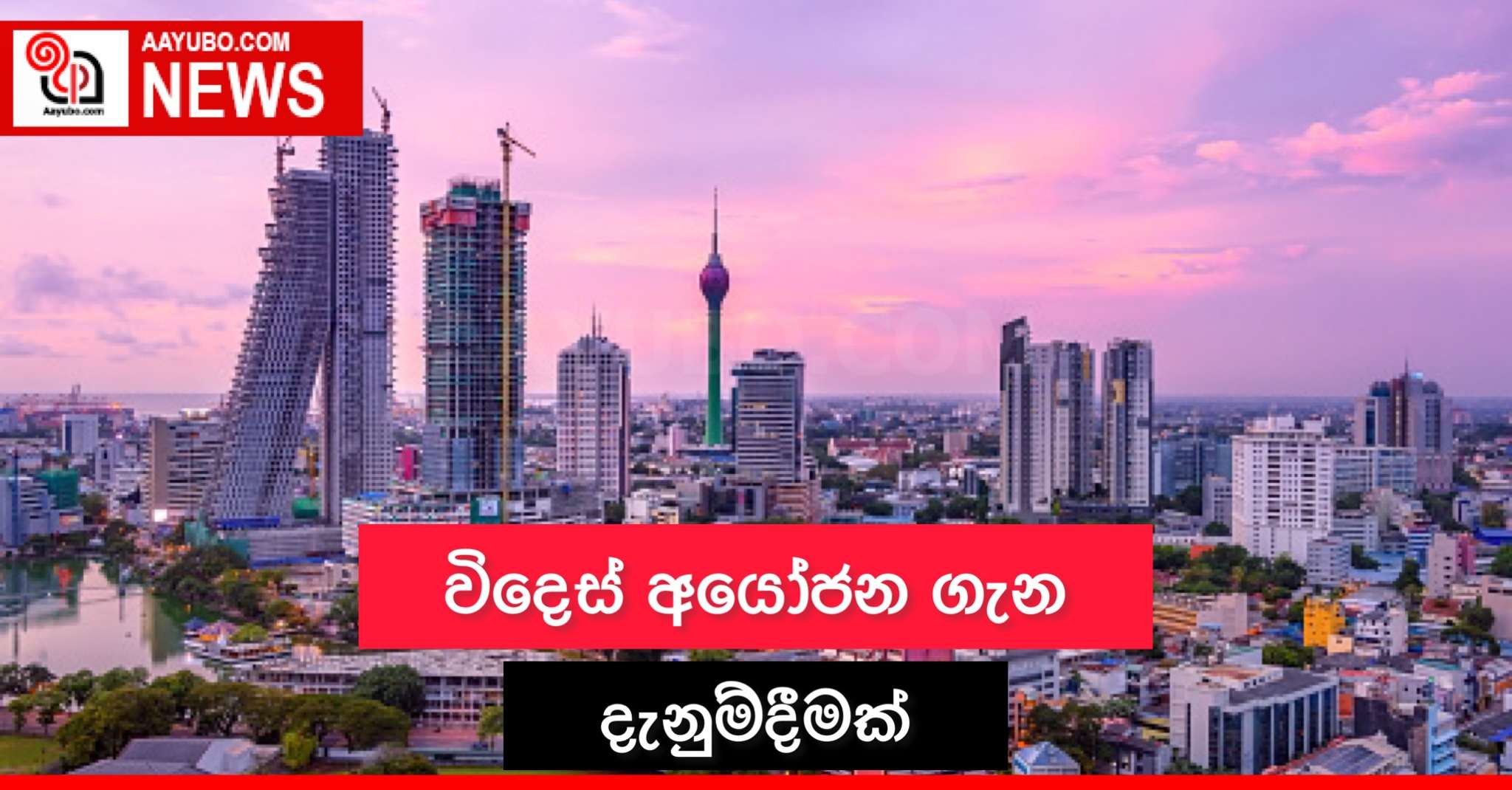 විදෙස් ආයෝජන ගැන දැනුම්දීමක්