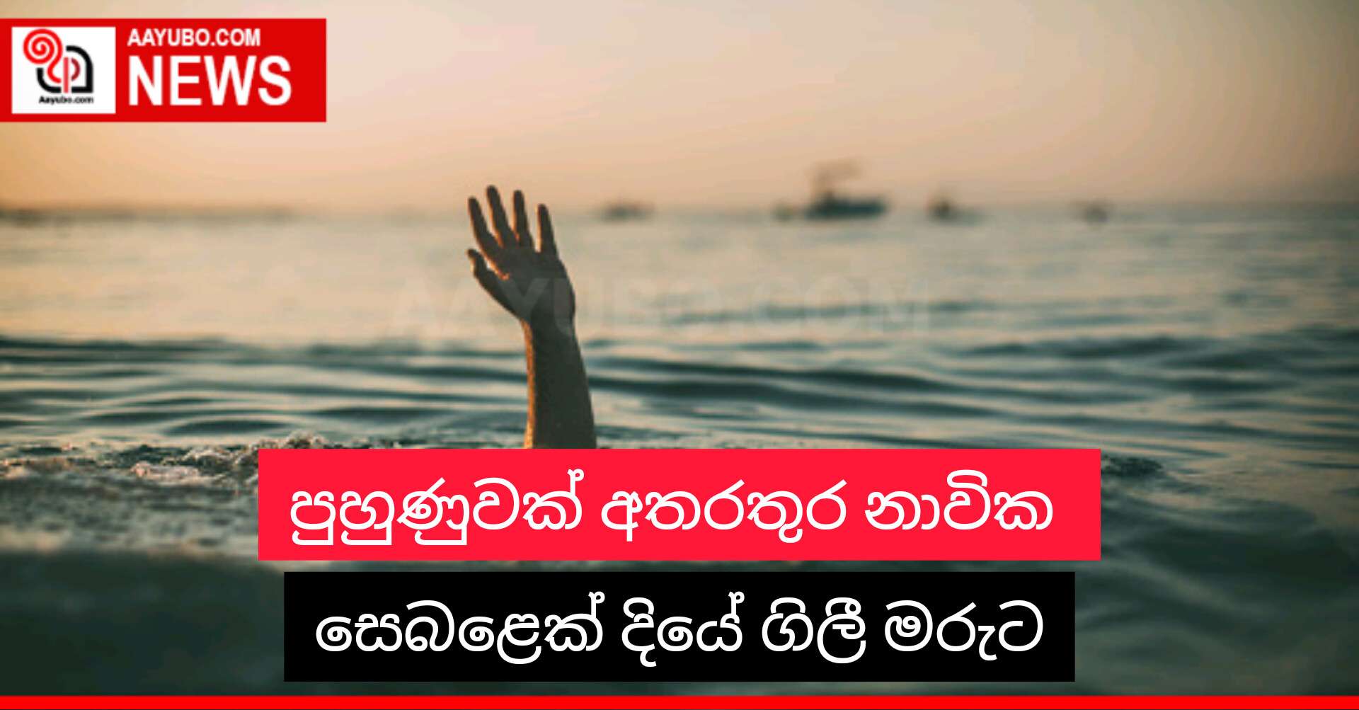 පුහුණුවක් අතරතුර නාවික සෙබළෙක් දියේ ගිලී මරුට