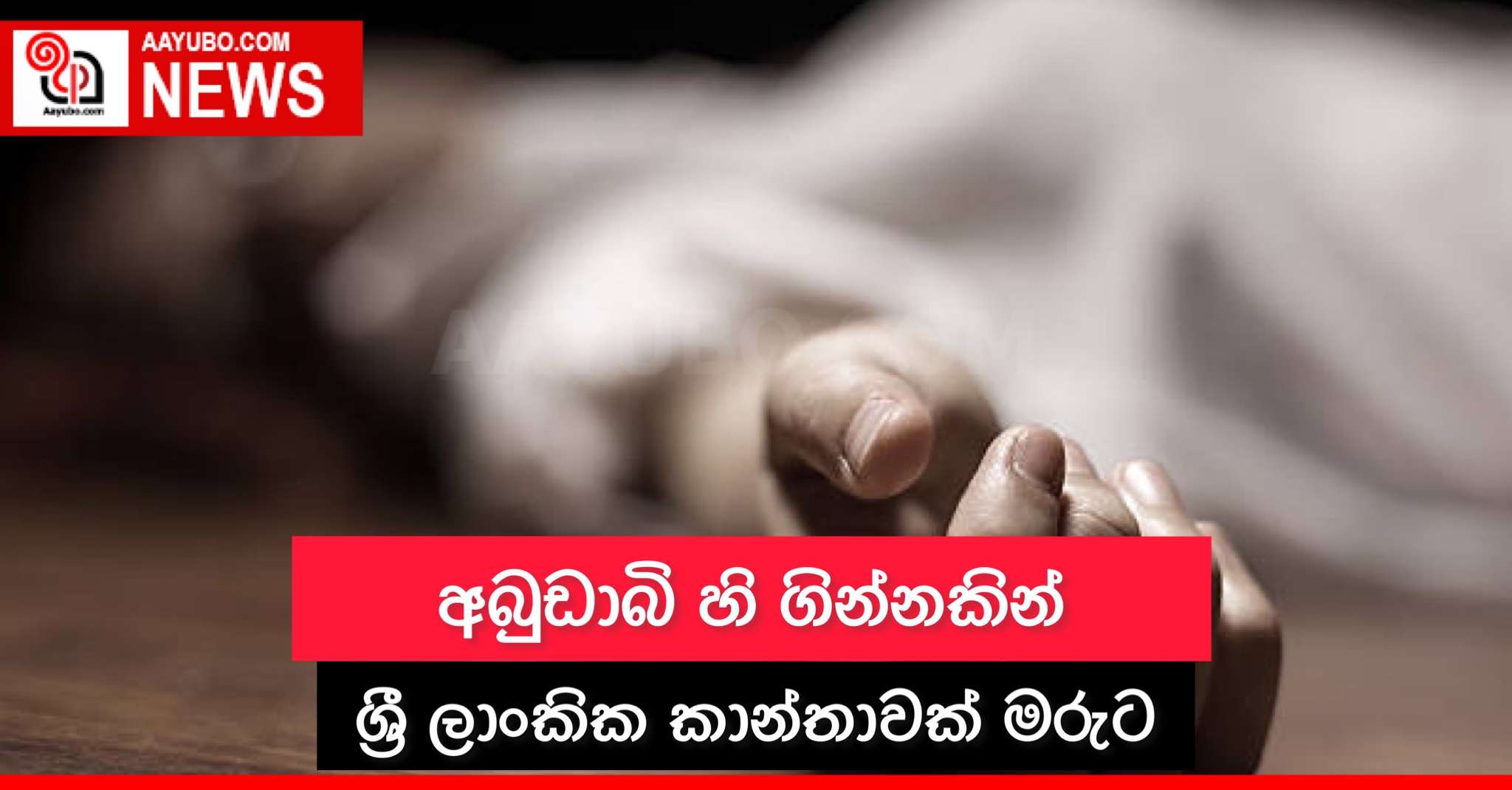අබුඩාබි හි ගින්නකින් ශ්‍රී ලාංකික කාන්තාවක් මරුට