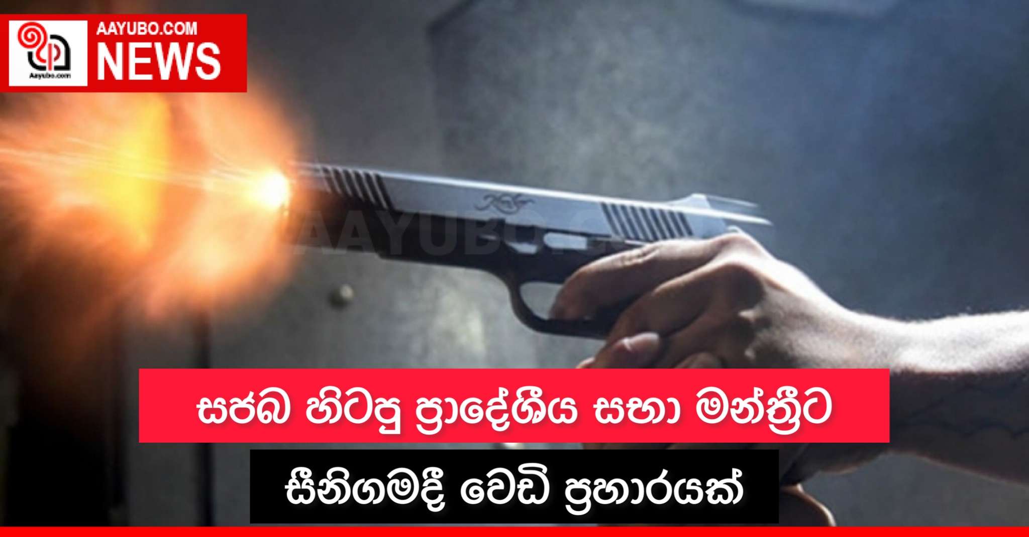 සජබ හිටපු ප්‍රාදේශීය සභා මන්ත්‍රීට සීනිගමදී වෙඩි ප්‍රහාරයක්