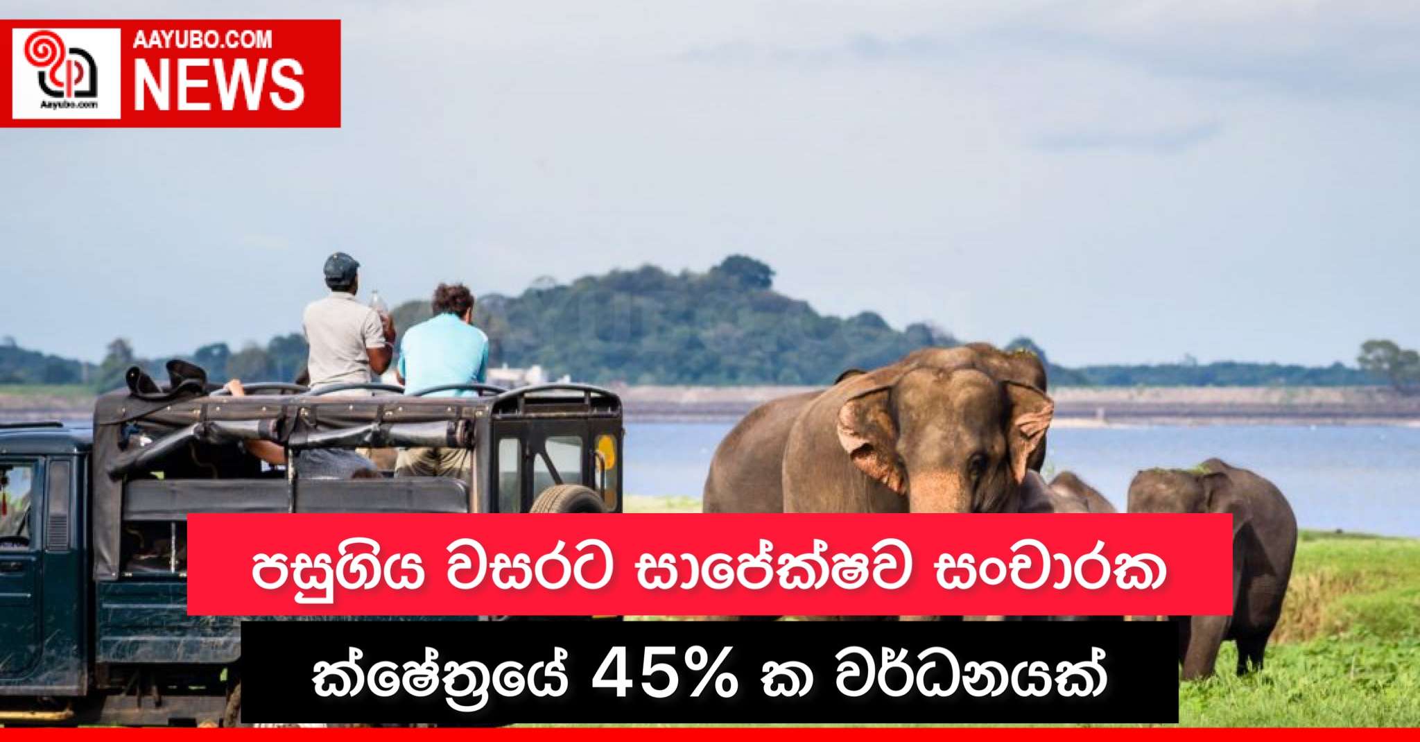 පසුගිය වසරට සාපේක්ෂව සංචාරක ක්ෂේත්‍රයේ 45%ක වර්ධනයක්