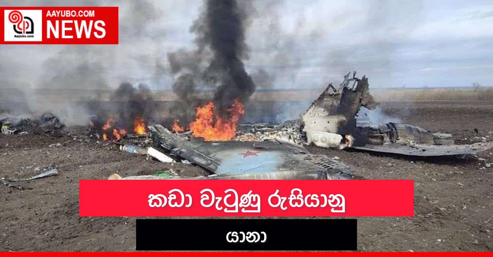 කඩා වැටුණු රුසියානු යානා