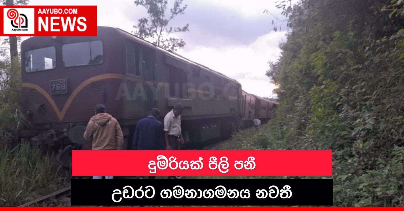 උඩරට දුම්රිය මාර්ගයේ ගමනාගමනය නවතී