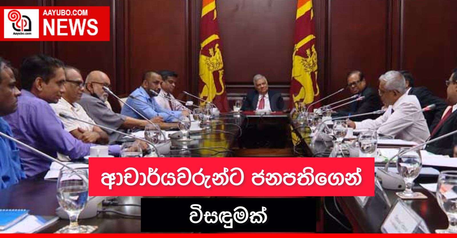 ආචාර්යවරුන්ට ජනපතිගෙන් විසඳුමක්
