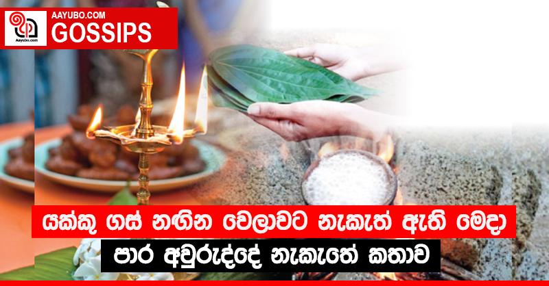 යක්කු ගස් නඟින වෙලාවට නැකැත් ඇති මෙදා පාර අවුරුද්දේ නැකැතේ කතාව