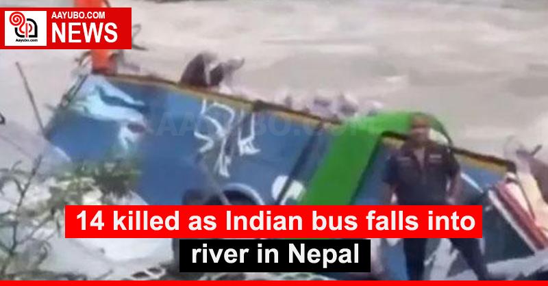 14 killed as Indian bus falls into river in Nepal