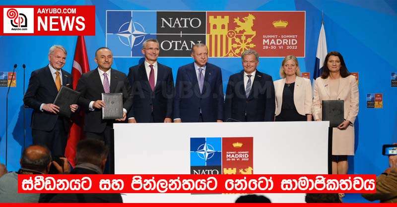 ස්වීඩනයට සහ පින්ලන්තයට නේටෝ සාමාජිකත්වය