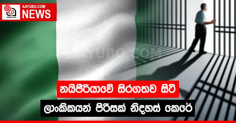 නයිජීරියාවේ සිරගතව සිටි ලාංකිකයන් පිරිසක් නිදහස් කෙරේ