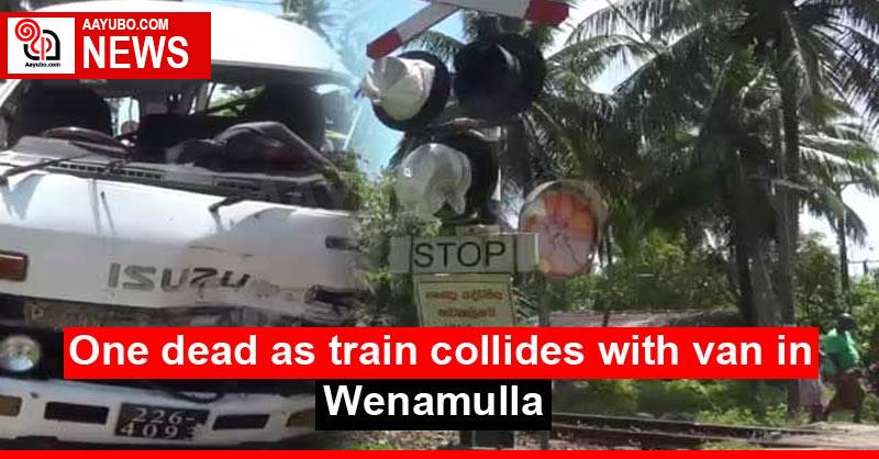 One dead as train collides with van in Wenamulla