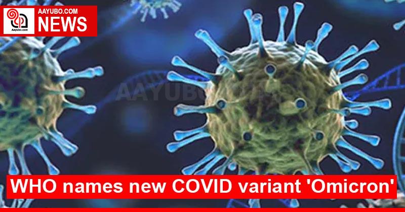 WHO names new COVID variant 'Omicron'