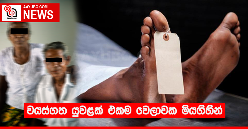 වයස්ගත යුවළක් එකම වෙලාවක මියගිහින් 