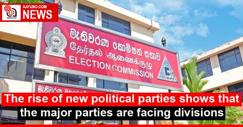 The rise of new political parties shows that the major parties are facing divisions
