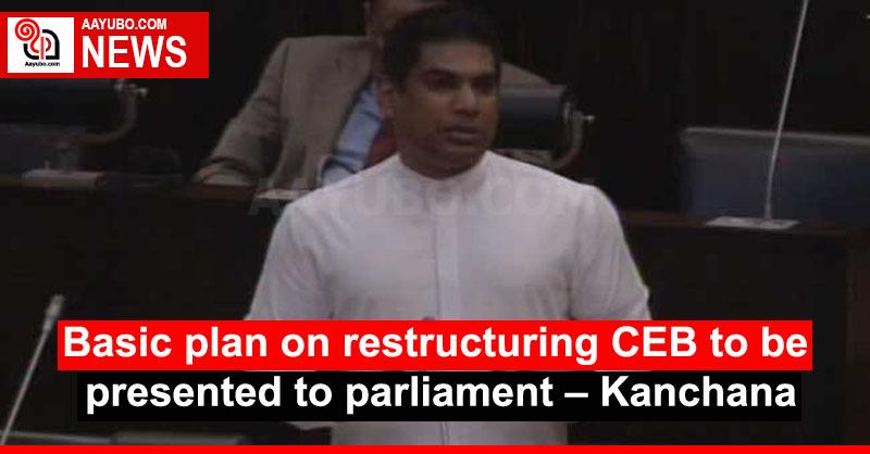 Basic plan on restructuring CEB to be presented to parliament – Kanchana