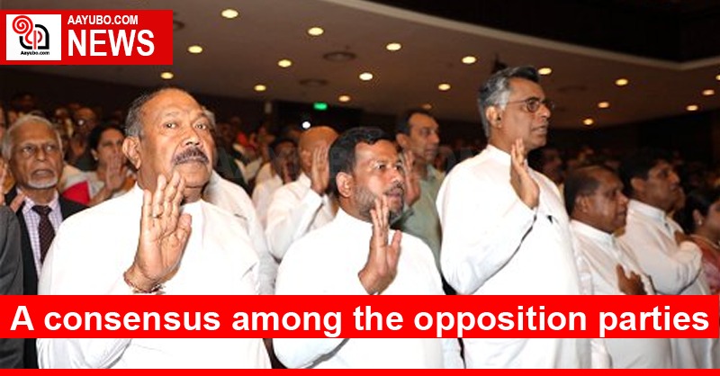 A consensus among the opposition parties