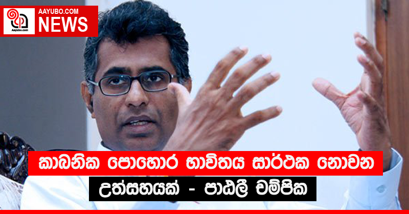 කාබනික පොහොර භාවිතය සාර්ථක නොවන උත්සහයක් - පාඨලී චම්පික