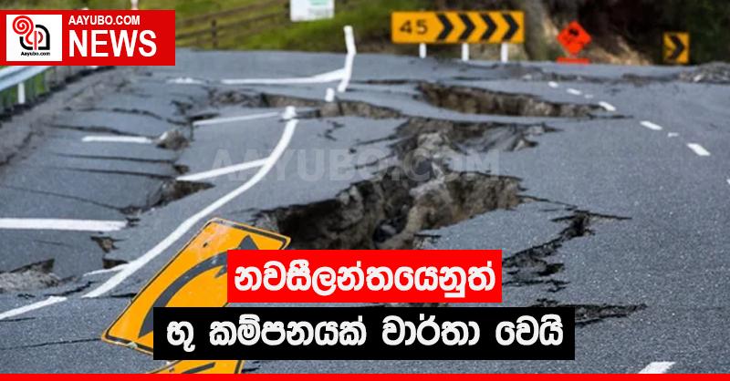 නවසීලන්තයෙනුත් භූ කම්පනයක්