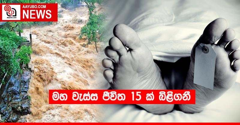 මහ වැස්ස ජීවිත 15 ක් බිළිගනී