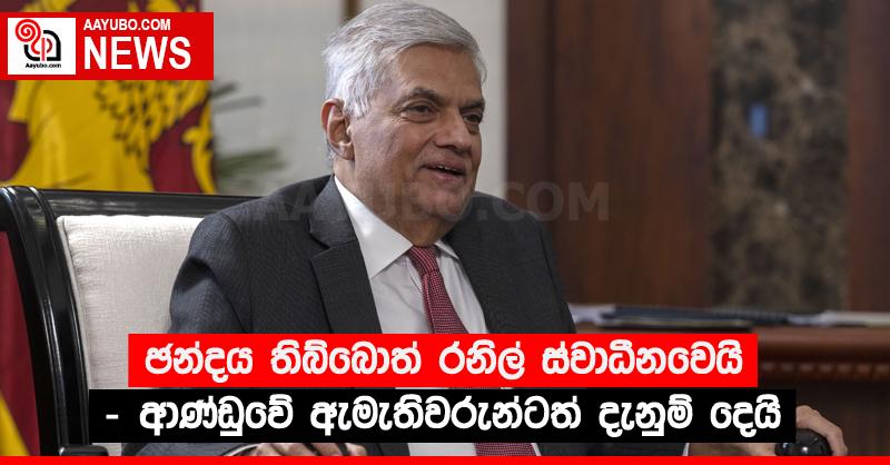 ඡන්දය තිබ්බොත් රනිල් ස්වාධීනවෙයි - ආණ්ඩුවේ ඇමැතිවරුන්ටත් දැනුම් දෙයි