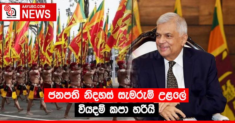 ජනපති නිදහස් සැමරුම් උළලේ වියදම් කපා හරියි