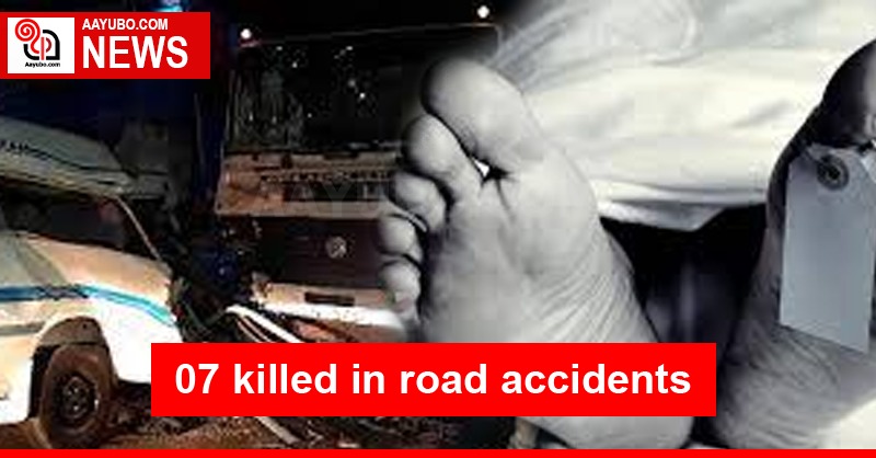 07 killed in road accidents