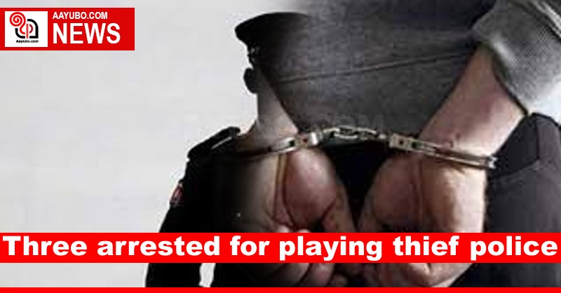 Three arrested for playing thief police