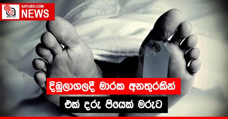 දිඹුලාගලදී මාරක අනතුරකින් එක් දරු පියෙක් මරුට 