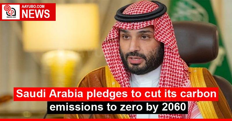 Saudi Arabia pledges to cut its carbon emissions to zero by 2060