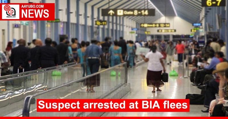 Suspect arrested at BIA flees