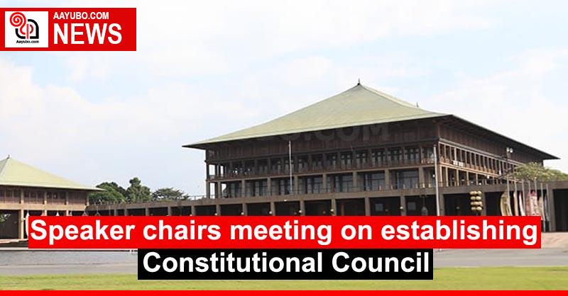 Speaker chairs meeting on establishing Constitutional Council