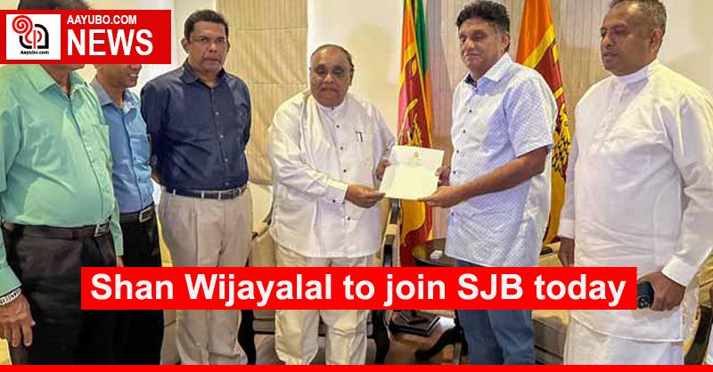 Shan Wijayalal to join SJB today