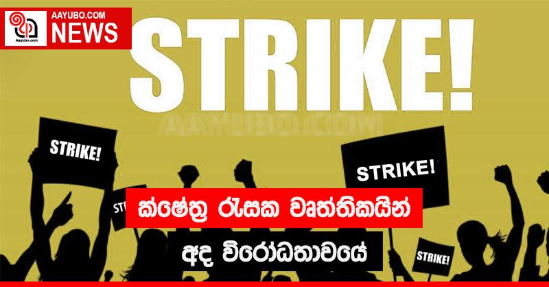  ක්ෂේත්‍ර රැසක වෘත්තිකයින් අද විරෝධතාවයේ 