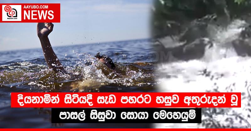 දියනාමින් සිටියදී සැඩ පහරට හසුව අතුරුදන් වූ පාසල් සිසුවා සොයා මෙහෙයුම්