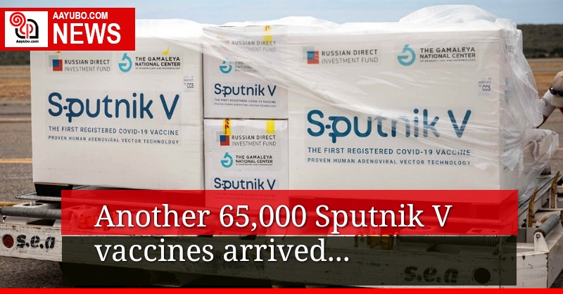 Another shipment of 65,000 Sputnik V vaccines arrived 