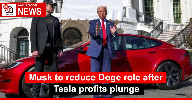 Musk to reduce Doge role after Tesla profits plunge