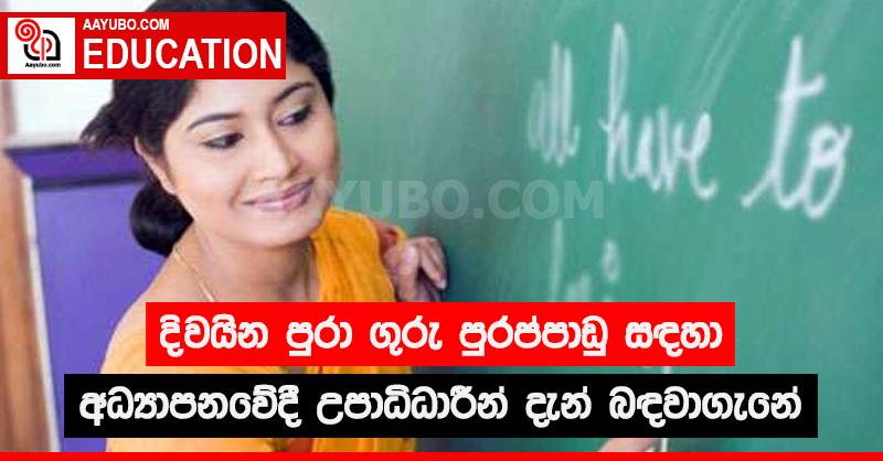 දිවයින පුරා ගුරු පුරප්පාඩු සඳහා අධ්‍යාපනවේදී උපාධිධාරීන් දැන් බඳවාගැනේ